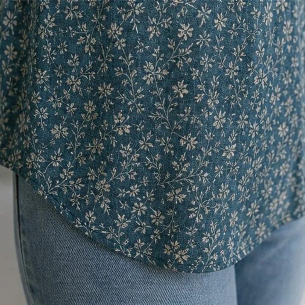 Navy Tunic Blouse